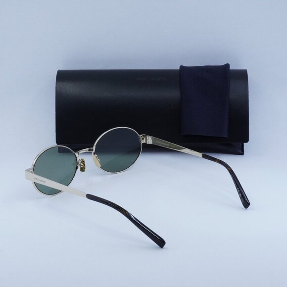 Final Price! Saint Laurent SL692 003 Gold Green Sunglasses - Picture 11 of 11